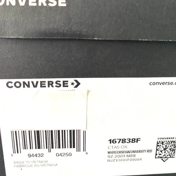 🌿Sale🌿 Converse Chuck Taylor AS Canvas Low Top Red Blue Mens Size 10.5 167838F - Picture 10 of 16